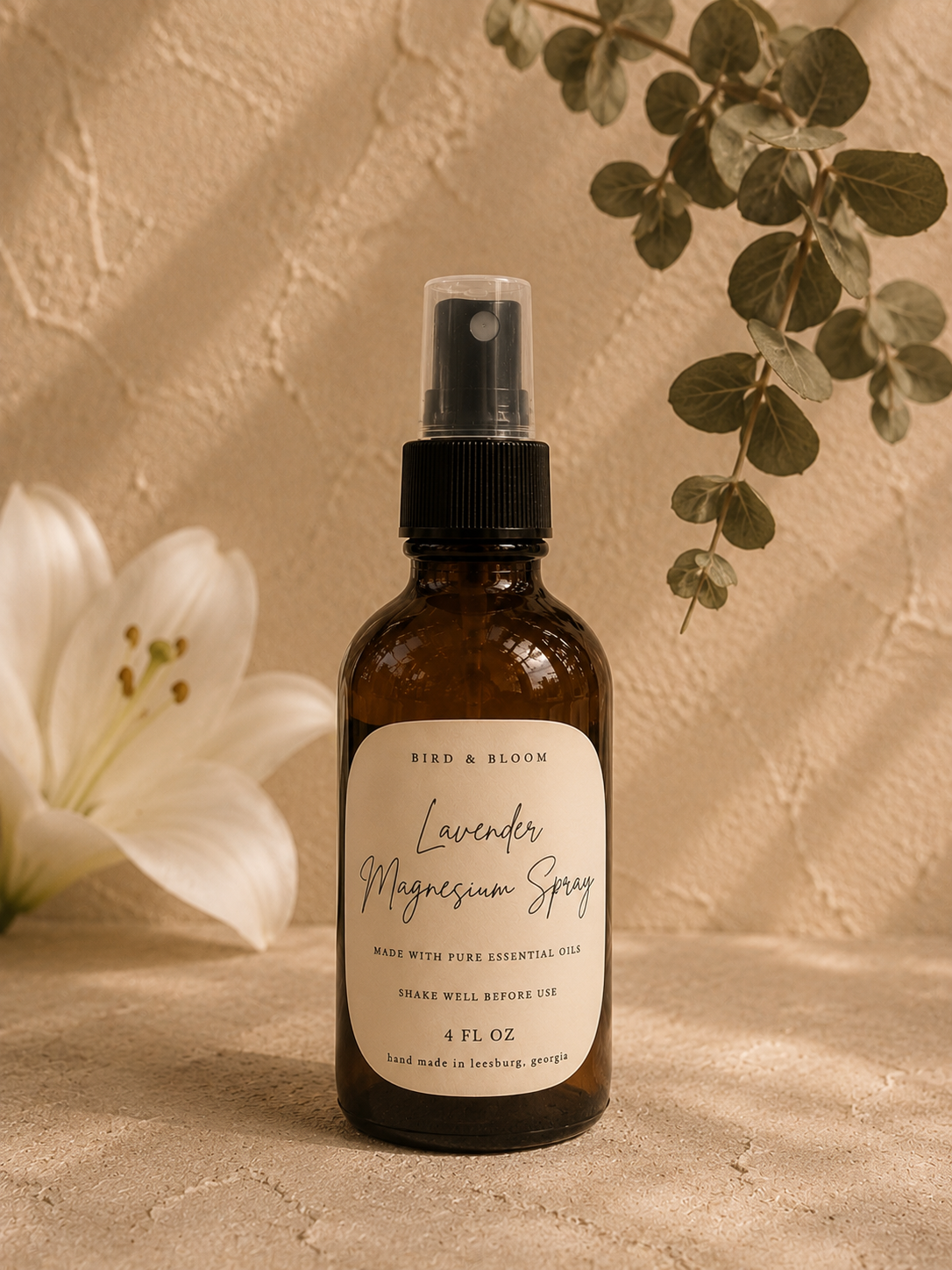 4 Oz Natural Hand-Poured Magnesium Spray